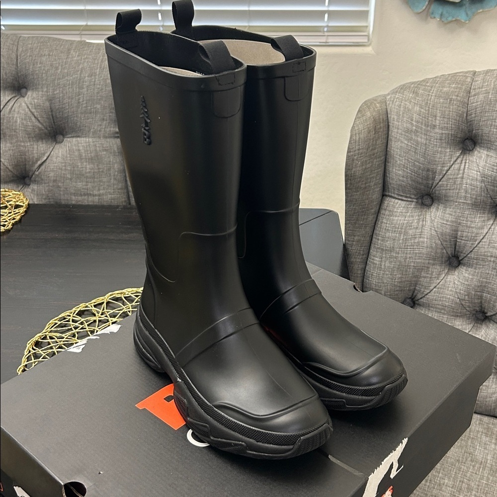 BASS OUTDOOR Men's Field Rainboot Ankle Boot - Picture 5 of 8